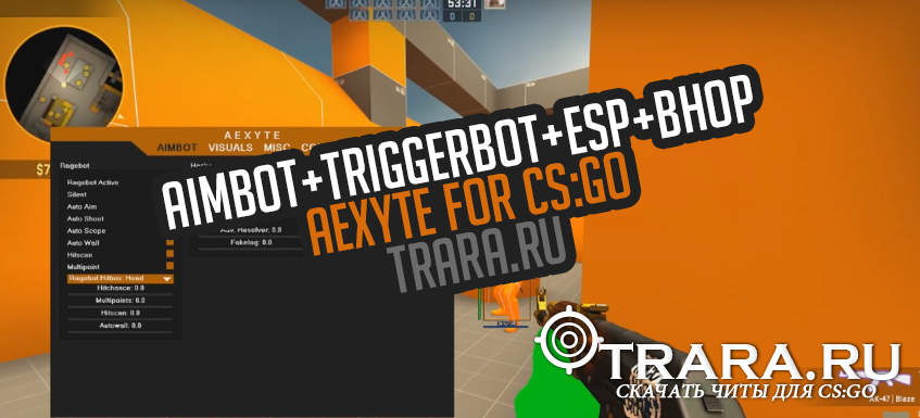   CS:GO Aimbot+Triggerbot+ESP+BHOP AEXYTE